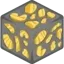 Minecraft gold block transparent