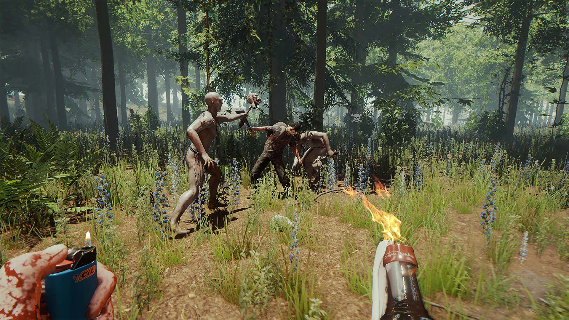 The Forest Dedicated Server Fighting Cannibals Together