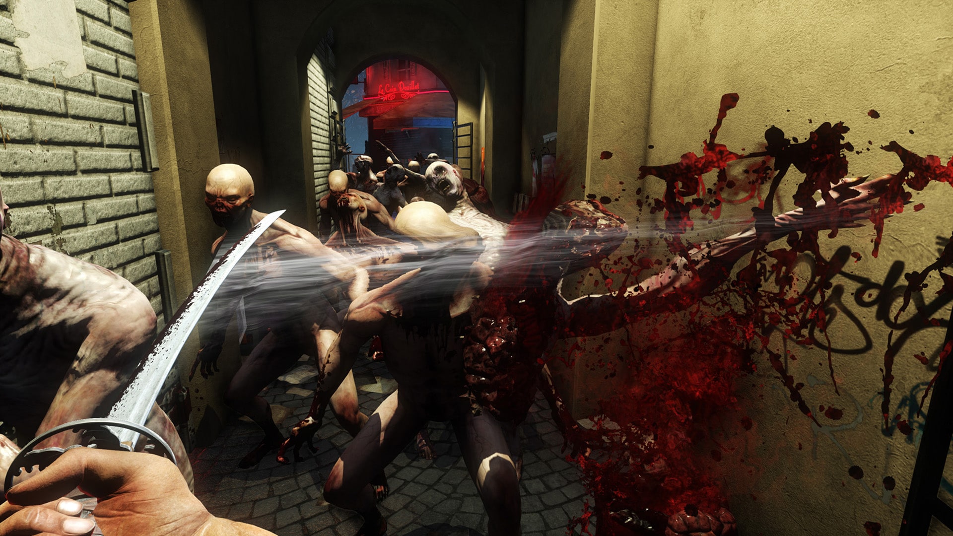 killing floor 2 multiplayer zombie horde verdediging met katana's