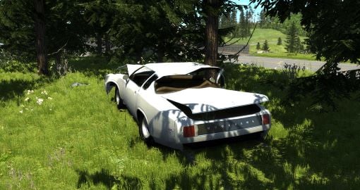 beamng player wrecked car with soft body physics on beammp