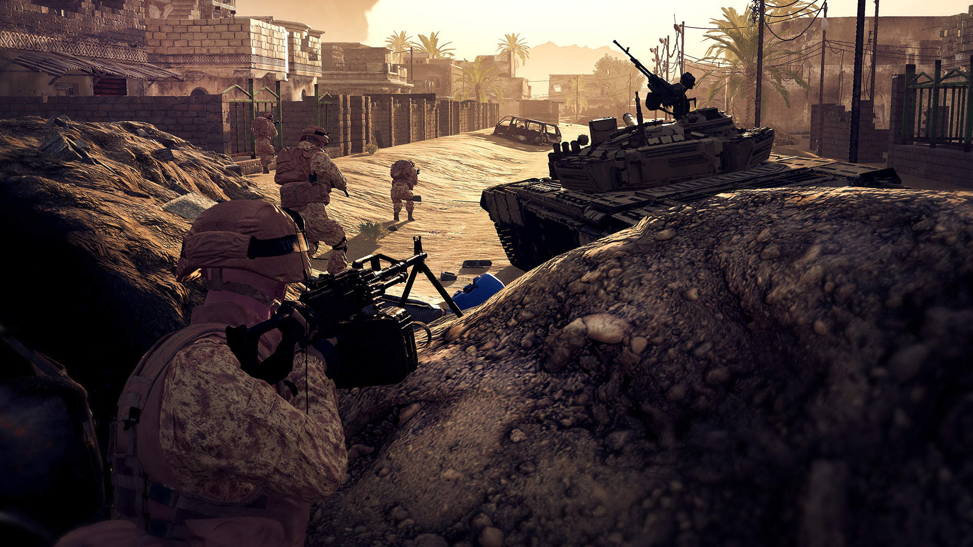 squad tank hiding warfare street